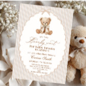We Can Bearly Wait Gender Neutral Baby Shower 招待状