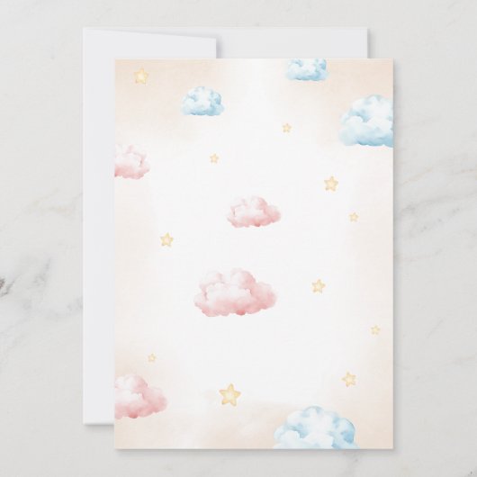 We Can Bearly Wait Gender Reveal  招待状 (裏面)