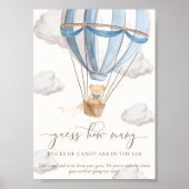 We Can Bearly Wait Guess How Many Baby Shower Game ポスター (正面)