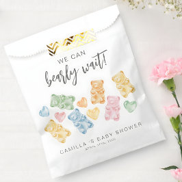 We Can Bearly Wait Gummy Bears Baby Shower フェイバーバッグ