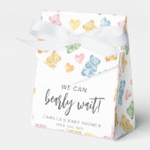 We Can Bearly Wait Gummy Bears Baby Shower フェイバーボックス (正面サイド)