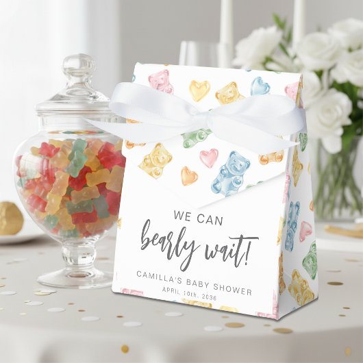 We Can Bearly Wait Gummy Bears Baby Shower フェイバーボックス