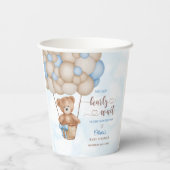 We Can Bearly Wait Hot Air Balloon Baby Shower 紙コップ (裏面)