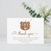We Can Bearly Wait Little Pumpkin Bear サンキューカード (スタンド正面)