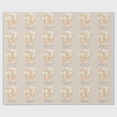 We can Bearly Wait Neutral Baby Shower   ラッピングペーパー (フラット)