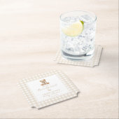 We can bearly Wait Neutral Teddy bear baby shower ペーパーコースター (インサイチュ)