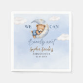 We Can Bearly Wait Party Napkins スタンダードカクテルナプキン (正面)