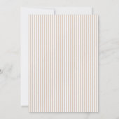 We Can Bearly Wait pink bow girl Baby Shower 招待状 (裏面)