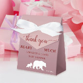We Can Bearly Wait Pink Cute Bear Baby Shower フェイバーボックス