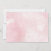 We Can Bearly Wait Pink Girl Baby Shower 招待状 (裏面)