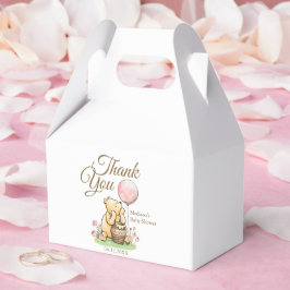 We Can Bearly Wait Pooh Baby Shower Neutral フェイバーボックス