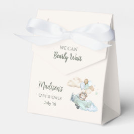 We Can Bearly Wait Teddy Bear Airplane Blue Boy フェイバーボックス