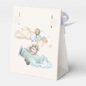 We Can Bearly Wait Teddy Bear Airplane Blue Boy フェイバーボックス (裏面サイド)