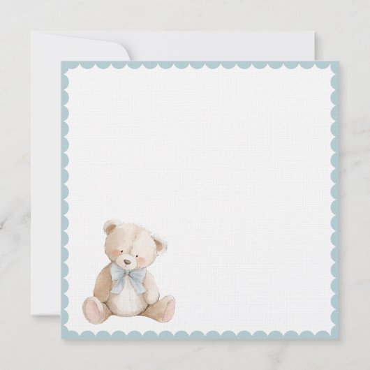 We Can Bearly Wait Teddy Bear Baby Shower (裏面)