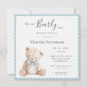 We Can Bearly Wait Teddy Bear Baby Shower (正面)