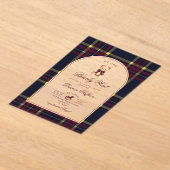 We Can bearly wait Teddy Bear Baby Shower アクリル招待状 (レイダウン)