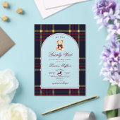 We Can bearly wait Teddy Bear Baby Shower アクリル招待状 (インサイチュ (ウェディング))