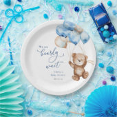 We Can Bearly Wait Teddy Bear Baby Shower ペーパープレート (パーティー)