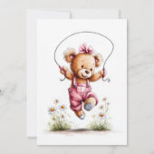 We Can Bearly Wait Teddy Bear Baby Shower 招待状 (裏面)