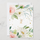 We Can Bearly Wait Teddy Bear Baby Shower 招待状 (裏面)