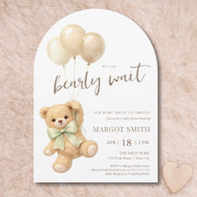 We Can Bearly Wait Teddy Bear Baby Shower