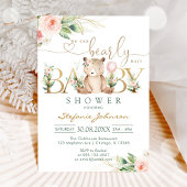 We Can Bearly Wait Teddy Bear Baby Shower 招待状