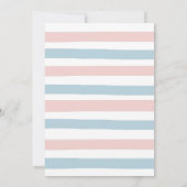 We Can Bearly Wait Teddy Bear Baby Shower 招待状 (裏面)