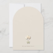 We Can Bearly Wait Teddy Bear Baby Shower 招待状 (裏面)