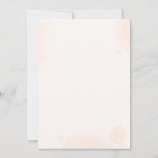 "We Can Bearly Wait! Teddy Bear Baby Shower 招待状 (裏面)