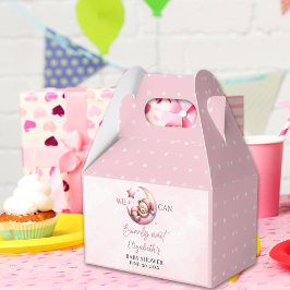 We can Bearly wait - Teddy Bear Baby shower Girl フェイバーボックス