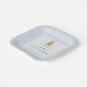 We Can Bearly Wait Teddy Bear Baby Shower Party ペーパープレート (傾斜あり)