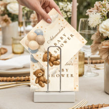 We Can Bearly Wait Teddy Bear Balloon Baby Shower