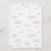 We Can Bearly Wait Teddy Bear Balloon Baby Shower 招待状 (裏面)