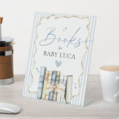 We Can Bearly Wait Teddy Bear BOOKS Baby Shower 台座サイン (インサイチュ)