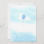 We Can Bearly Wait Teddy Bear Boy Baby Shower 招待状 (裏面)