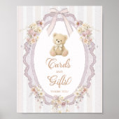 We Can Bearly Wait Teddy Bear Cards and Gifts ポスター (正面)