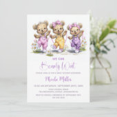 We Can Bearly Wait Teddy Bears Wearing Overalls 招待状 (スタンド正面)