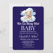We Can Bearly Wait Theme Baby Shower Invitation 招待状 (正面)