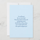 We can bearly wait Toile Baby Shower Boy 招待状 (裏面)