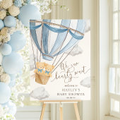 We Can Bearly Wait Twins Baby Shower ポスター