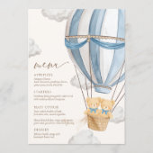 We Can Bearly Wait Twins Baby Shower  メニュー (正面)