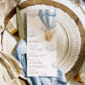 We Can Bearly Wait Twins Baby Shower  メニュー