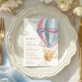 We Can Bearly Wait Twins Baby Shower  メニュー