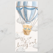 We Can Bearly Wait Twins Baby Shower  メニュー (裏面)