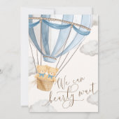 We Can Bearly Wait Twins Baby Shower Invitation 招待状 (裏面)