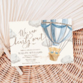 We Can Bearly Wait Twins Baby Shower Invitation 招待状