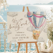 We Can Bearly Wait Twins Baby Shower Welcome ポスター