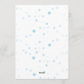 We Can Bearly Wait Winter Polar Bear Baby Shower 招待状 (裏面)