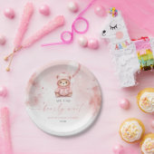 We Can Bearly Wait Winter Teddy Bear Baby Shower ペーパープレート (パーティー)