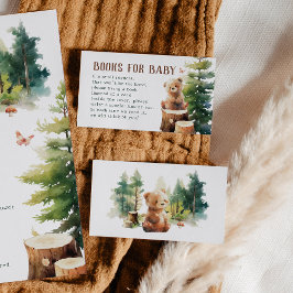 We Can Bearly Wait Woodland Books for Baby Cards エンクロージャーカード